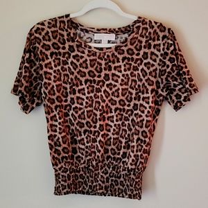 Michael Kors XS top leopard print